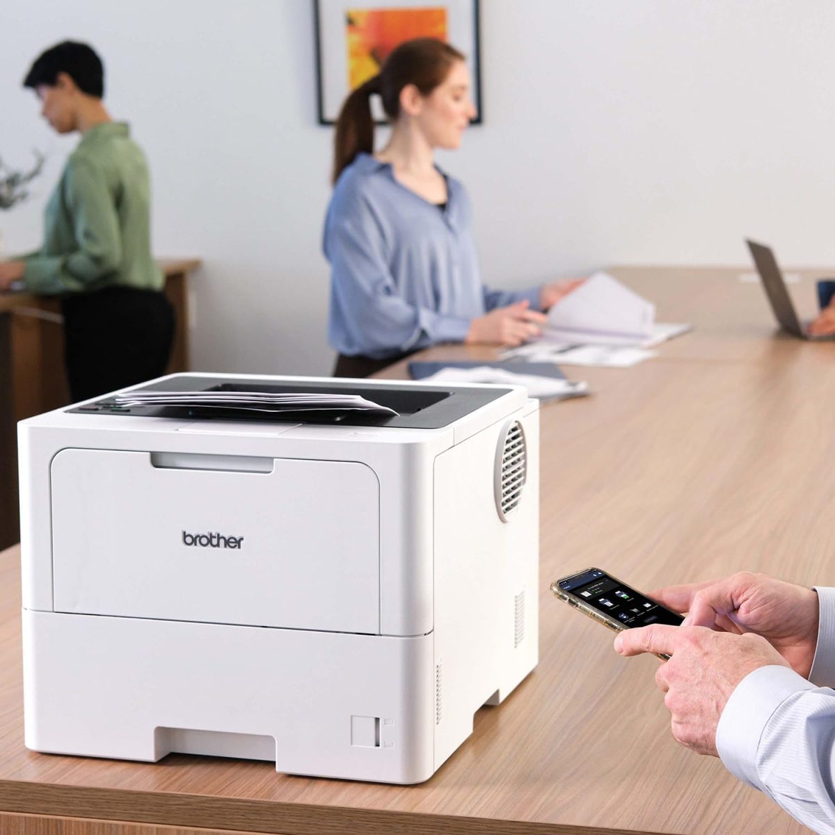 Brother Professional Laser Printer with High-Speed 50 ppm Output, Advanced Security Features, and Wireless Networking for Business, Monochrome Printing with Duplex Capability (HL-6210DW) - Image 4