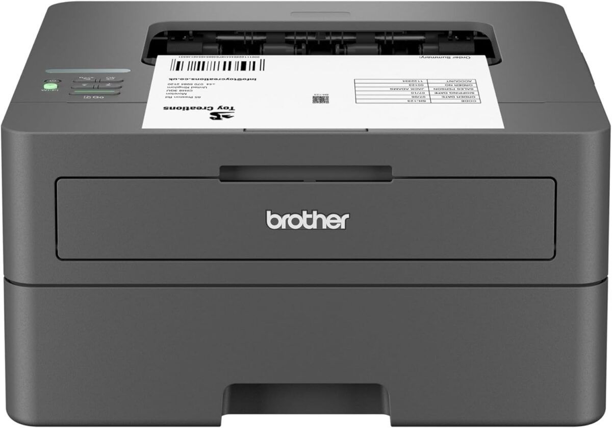Brother HL-L2405W Wireless Compact Monochrome Laser Printer with Mobile Printing, Black & White Output | Includes Refresh Subscription Trial(1), Works with Alexa - Image 1