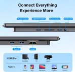 InnoView 23.8" Large Portable Monitor, FHD 100HZ 100% SRGB IPS USB-C HDMI Work Home Gaming Second Monitor 1080P W/180°Adjustable Stand for Laptop, MacBook, Phones - Image 8