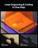 LaserPecker LP4 Dual-Laser Engraver, Portable 8K 240,000mm/min Engraving, Auto-Switch IR/Diode for Metal/Wood/Acrylic, Smart Screen Repeat & 160x120mm Area, Basic Set - Image 7
