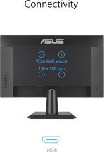 ASUS 27 Inch Monitor - 1080P, IPS, Full HD, Frameless, 100Hz, 1ms, Adaptive-Sync, for Working and Gaming, Low Blue Light, Flicker Free, HDMI, VESA Mountable, Tilt - VA27EHF,Black - Image 6