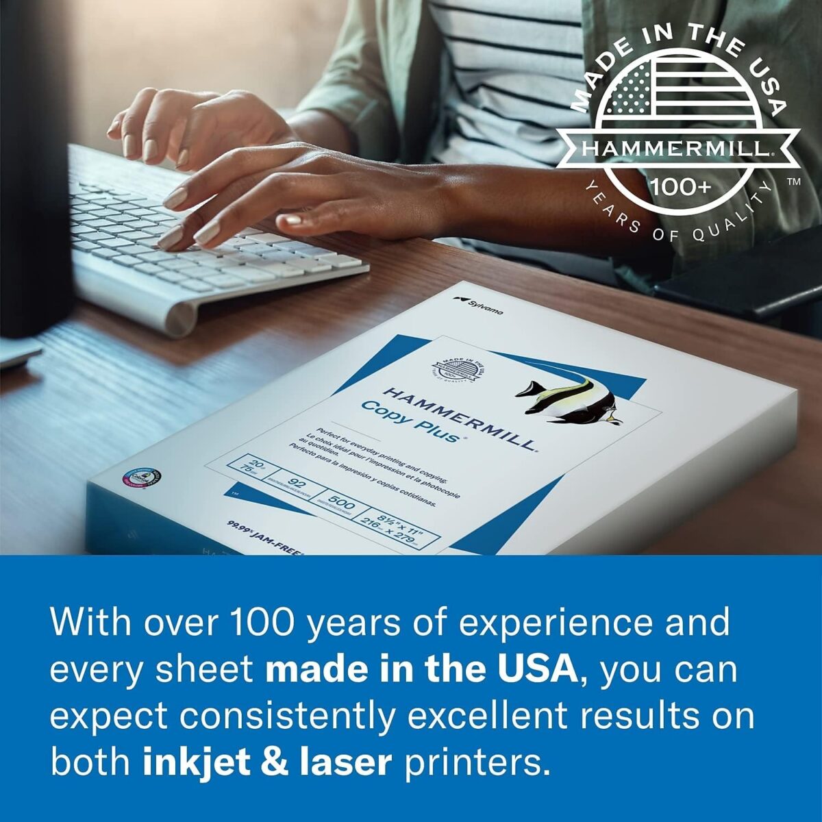 Hammermill Printer Paper, 20 Lb Copy Paper, 8.5 x 11 - 3 Ream (1,500 Sheets) - 92 Bright, Made in the USA, 500 Count (pack of 3) - Image 7