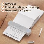 Thermal Printer Paper 200 Sheets, 8.5x11 US Letter Folding Thermal Paper for MT610 & MT888 Printer,Compatible with iDPRT/HPRT/PRT Portable Printers and Other Document Printers - Image 2