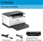 HP LaserJet M209d Laser Printer, Black and White, Automatic Duplex, USB Connection Only (Cable Included), Ideal in Home Office (8J9L0F) - Image 6