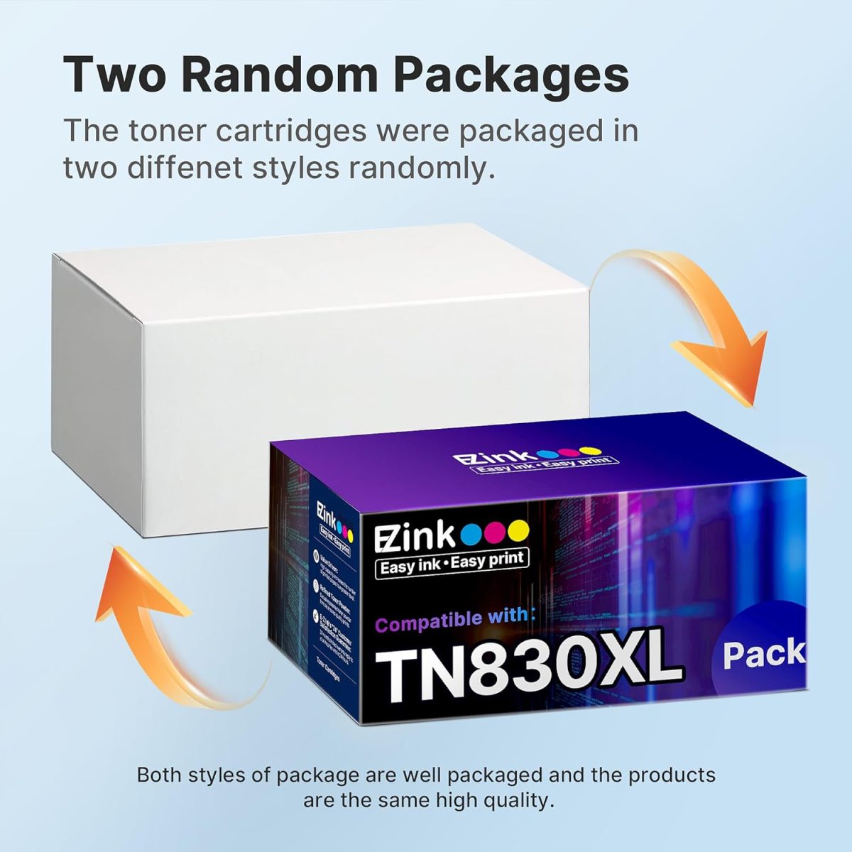 E-Z Ink Compatible TN830 Toner Cartridge Replacement for Brother TN830XL TN830 TN 830 Toner Cartridges with Brother DCP-L2640DW HL-L2460DW HL-L2480DW HL-L2400D HL-L2405W MFC-L2820DW Printer (2 Black) - Image 7