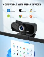 Full HD 1080P Webcam with Microphone and Rotatable Tripod, Light Correction, Wide Angle and Plug and Play Video Camera for Desktop PC or Laptop - Image 6