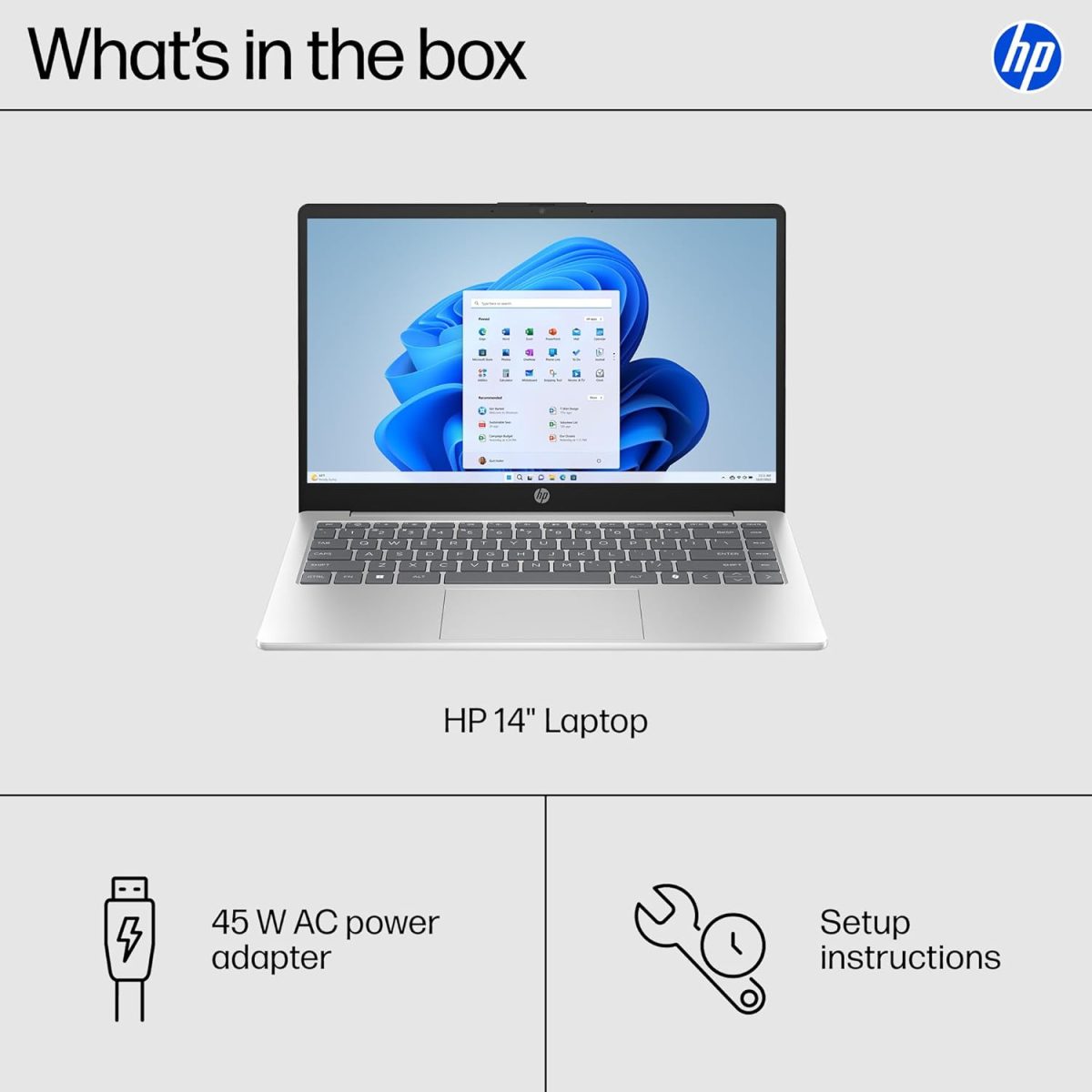 HP 14 inch Laptop, HD Display, Intel Core i3-N305, 8 GB RAM, 256 GB SSD, Intel UHD Graphics, Windows 11 Home in S Mode, Natural Silver, 14-ep0299nr - Image 9