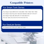 Pristar Compatible with HP 31 32XL Black Ink Bottle Set Replacement for HP Smart Tank Ink Refill 5000 5101 6001 7602 7301 7001 5102 Plus 651 551 455 457 450, 165 ML for 32XL Black Refill Bottles - Image 3
