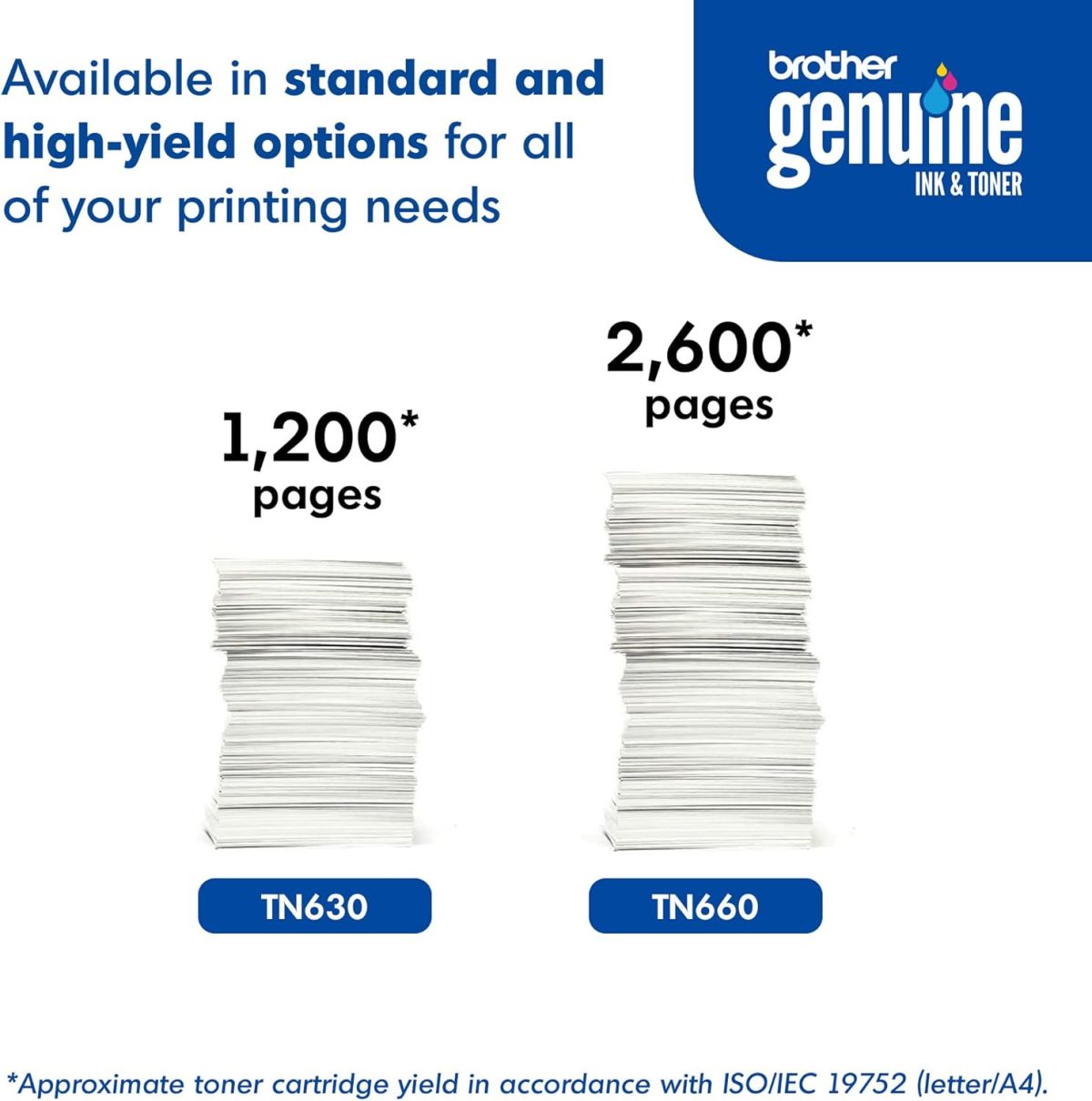 Brother Genuine High Yield Toner Cartridge, TN660, Replacement Black Toner, Page Yield Up to 2,600 Pages, Amazon Dash Replenishment Cartridge, Black, 1 pack - Image 7