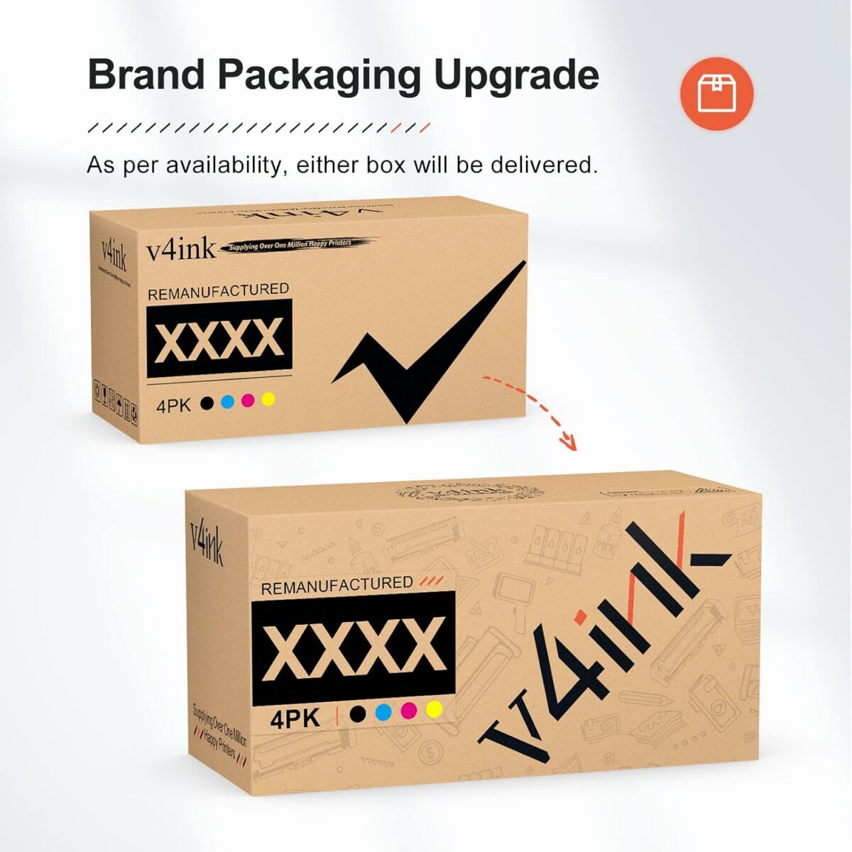 v4ink 4PK Compatible TN760 Toner Replacement for Brother TN760 TN-760 TN730 TN770 Toner Cartridge for Brother HL-L2350DW HL-L2390DW HL-L2395DW HL-L2370DW MFC-L2710DW MFC-L2750DW DCP-L2550DW Printer - Image 6