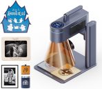 LaserPecker LP4 Dual-Laser Engraver, Portable 8K 240,000mm/min Engraving, Auto-Switch IR/Diode for Metal/Wood/Acrylic, Smart Screen Repeat & 160x120mm Area, Basic Set
