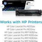 HP 206X Black High-yield Toner Cartridge | Works with HP Color LaserJet Pro M255, HP Color LaserJet Pro MFP M282, M283 Series | W2110X, Pack of 1, Black - Image 2