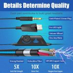 BENGOO G9000 Stereo Gaming Headset for PS4 PC Xbox One PS5 Controller, Noise Cancelling Over Ear Headphones with Mic, LED Light, 7.1 Surround Sound, Soft Memory Earmuffs for Nintendo Xbox Series X|S - Image 5