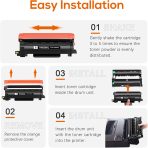 Compatible TN830XL TN830 Toner Replacement for Brother TN830XL TN830/XL/V Toner Work with HL-L2460DW HL-L2405W HL-L2400D HL-L2480DW MFC-L2820DW XL MFC-L2900DW DCP-L2640DW Printer (4 Black) - Image 6