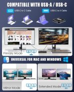 WAVLINK Pro Dual 4K@60Hz Universal Docking Station | USB 3.0/Type-C Laptop Dock for Mac & Windows | 2 HDMI/DP Monitors, Gigabit Ethernet, 6 USB 3.0 | Home Office & Multi-Screen Productivity. - Image 5
