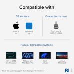 Plugable 16-in-1 Thunderbolt 4 Dock – Dual 4K Monitors for M4 MacBook Air/Pro, 100W Charging, 2X HDMI, 2X DisplayPort, 2.5G Ethernet, 7X USB, MicroSD/SD Card Reader, Audio, Windows & USB4 Compatible - Image 4