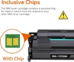 Compatible Toner Cartridge Replacement for HP 58A CF258A 58X CF258X (with chip) 58A CF258A Toner Cartridge Black for Laserjet Pro MFP M428fdw M404n M428fdn M404dn M430 Printer(2 Black) - Image 6