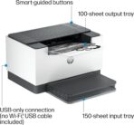 HP LaserJet M209d Laser Printer, Black and White, Automatic Duplex, USB Connection Only (Cable Included), Ideal in Home Office (8J9L0F) - Image 4