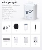 SHOKZ New OpenRun Pro 2 - Open-Ear, Bone Conduction Sport Headphones - with Reflective Strip - Sweat Resistant, Workout Headphones - Secure, Wireless, Comfortable Fit-Deep Bass and Smart Mic App - Image 10