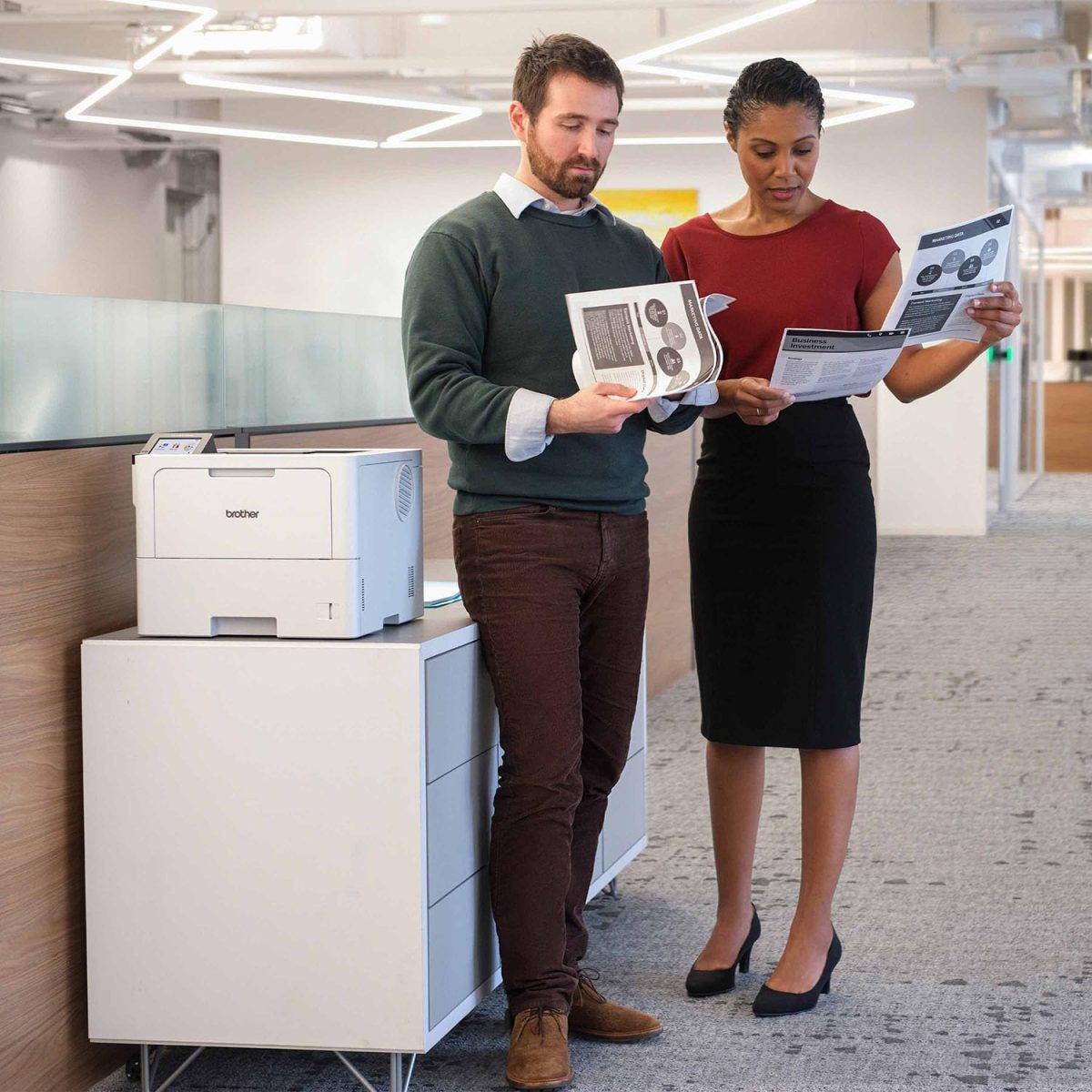 Brother HL-L6310DW Enterprise Monochrome Laser Printer with Low-Cost Printing, WirelessNetworking, and Large Paper Capacity, Works with Alexa - Image 5