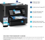 Epson Workforce Pro WF-4830 Wireless All-in-One Printer with Auto 2-Sided Print, Copy, Scan and Fax, 50-Page ADF, 500-sheet Paper Capacity, and 4.3" Color Touchscreen, Works with Alexa, Black, Large - Image 4