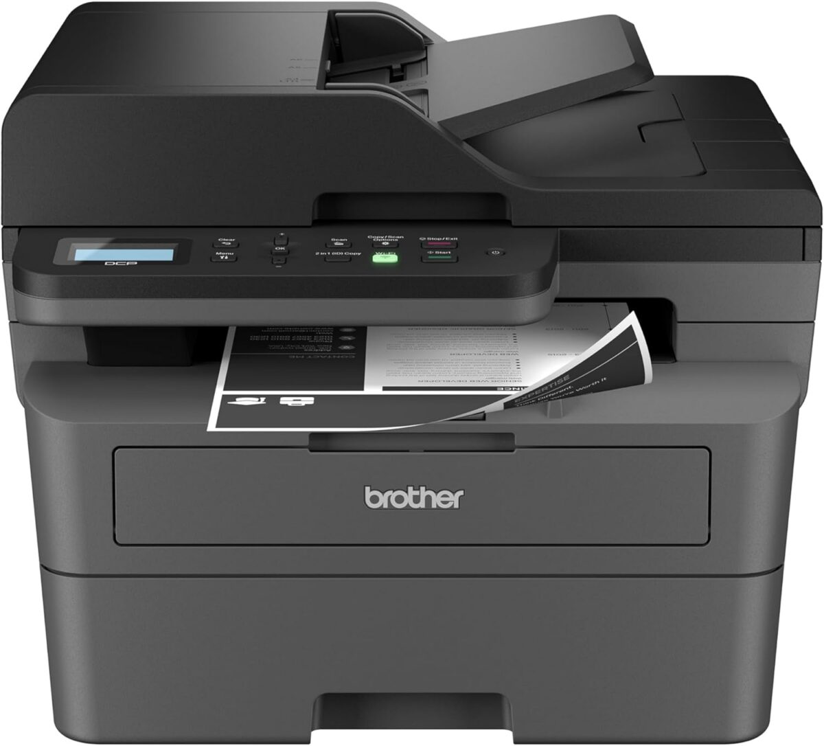 Brother DCP-L2640DW Wireless Compact Monochrome Multi-Function Laser Printer with Copy and Scan, Duplex, Mobile, Black & White | Includes Refresh Subscription Trial(1), Works with Alexa - Image 1