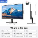 KOORUI 22 Inch Computer Monitor Full HD 1080P 100Hz PC Gaming Screen VA Panel Ultra-Slim Display 3000:1 Contrast Ratio with Adpitive Sync (HDMI/VGA/VESA Compatible 100x100mm/Audio Out), Tilt, Black - Image 13