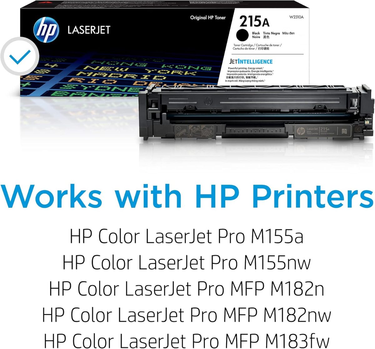 HP 215A Black Toner Cartridge for HP Printers | Works with Printer Series: Color LaserJet Pro M155, Color LaserJet Pro MFP M182, M183 | W2310A - Image 2