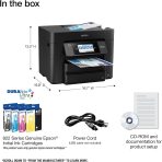 Epson Workforce Pro WF-4830 Wireless All-in-One Printer with Auto 2-Sided Print, Copy, Scan and Fax, 50-Page ADF, 500-sheet Paper Capacity, and 4.3" Color Touchscreen, Works with Alexa, Black, Large - Image 5