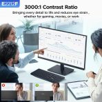 KOORUI 22 Inch Computer Monitor Full HD 1080P 100Hz PC Gaming Screen VA Panel Ultra-Slim Display 3000:1 Contrast Ratio with Adpitive Sync (HDMI/VGA/VESA Compatible 100x100mm/Audio Out), Tilt, Black - Image 5
