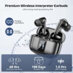 AI Translation Earbuds Real Time for 150 Languages,Translation Headphones with Bluetooth 5.4, Audifonos Traductores Ingls Espaol, 6 Translation Modes,Long Battery fit for Travel Business Learning - Image 4