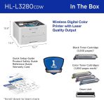 Brother HL-L3280CDW Wireless Compact Digital Color Printer with Laser Quality Output, Duplex, Mobile Printing & Ethernet | Includes 4 Month Refresh Subscription Trial¹, Amazon Dash Replenishment Ready - Image 7