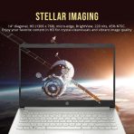 HP Stream 14" HD BrightView Laptop, Intel Celeron N4120, 16GB RAM, 288GB Storage (128GB eMMC + 160GB Docking Station Set), Intel UHD Graphics, 720p Webcam, Wi-Fi, 1 Year Office 365, Win 11 S, Silver - Image 4