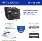 Brother Professional Laser Printer with Scanner, High-Speed 36 ppm Monochrome All-in-One, Wireless Duplex Printing and Scanning, Cloud-Ready 3.5 in Touchscreen for Small Business (MFC-L2900DW) - Image 7
