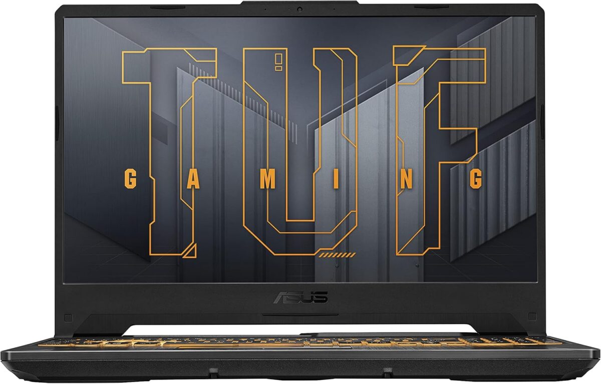 ASUS TUF Gaming A15 Gaming Laptop, 15.6” FHD 144Hz Display, NVIDIA® GeForce RTX™ 3050, AMD Ryzen™ 5 7535HS, 8GB DDR5, 512GB PCIe® Gen4 NVMe™ SSD, Wi-Fi 6, Windows 11, FA506NC-ES51 - Image 1