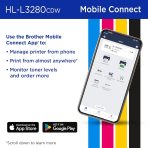 Brother HL-L3280CDW Wireless Compact Digital Color Printer with Laser Quality Output, Duplex, Mobile Printing & Ethernet | Includes 4 Month Refresh Subscription Trial¹, Amazon Dash Replenishment Ready - Image 5
