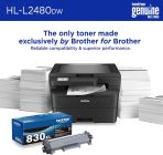 Brother HL-L2480DW Wireless Compact Monochrome Multi-Function Laser Printer with Copy and Scan, Duplex, Mobile, Black & White | Includes Refresh Subscription Trial(1), Works with Alexa - Image 4