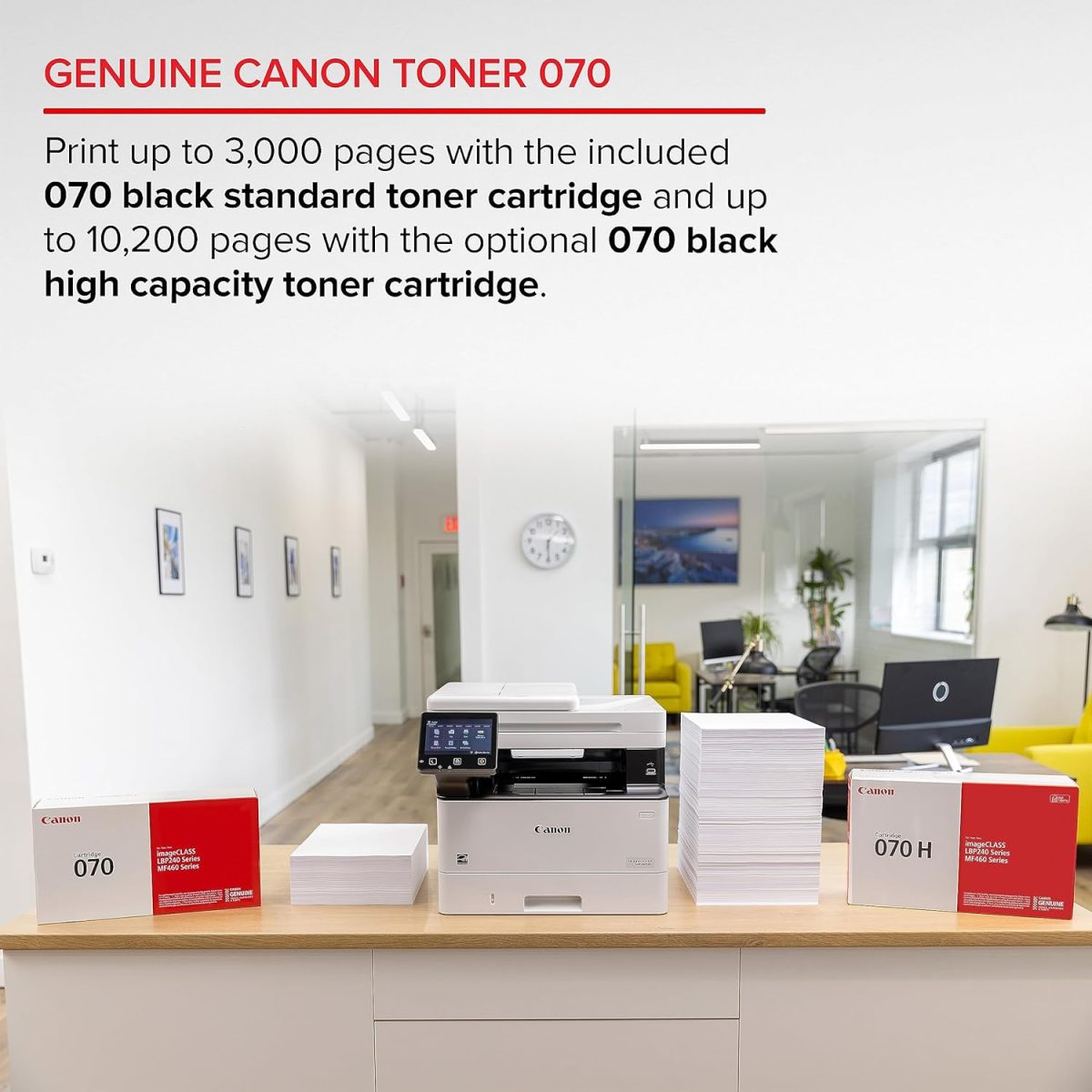Canon imageCLASS MF465dw - Monochrome, Duplex Wireless Laser Printer, All-in-One with Scanner, Copier, Fax, Home or Office, Auto Document Feeder, Mobile Ready, 3 Year Limited Warranty, 42 PPM, White - Image 9
