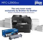 Brother Professional Laser Printer with Scanner, High-Speed 36 ppm Monochrome All-in-One, Wireless Duplex Printing and Scanning, Cloud-Ready 3.5 in Touchscreen for Small Business (MFC-L2900DW) - Image 4