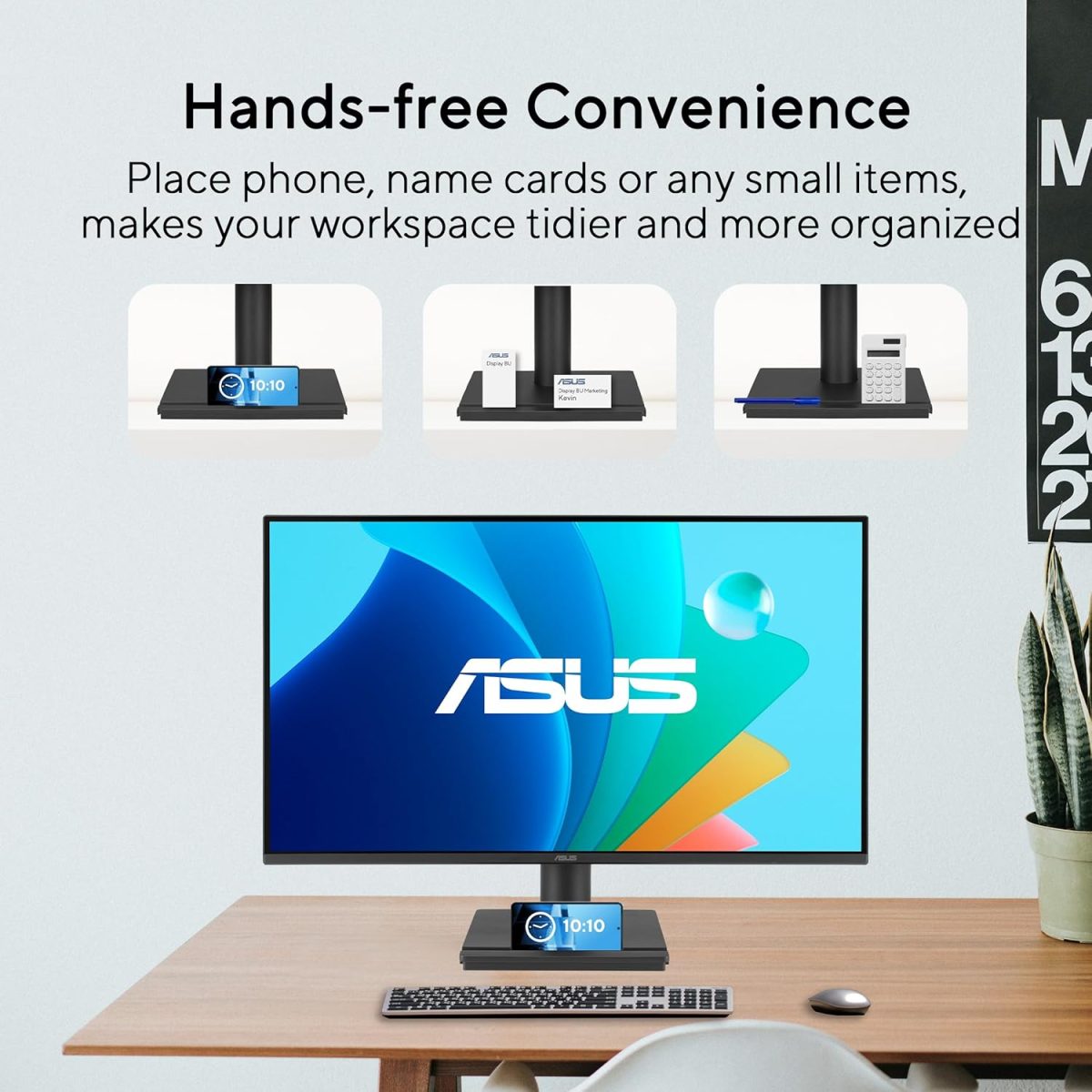 ASUS 24” (23.8-inch viewable) 1080P VA249HG Eye Care Monitor – IPS, Full HD, 99% sRGB, Frameless, 120Hz, Adaptive-Sync, 1ms, HDMI, VGA, Low Blue Light, Flicker Free, Wall Mountable, 3 yr Warranty - Image 3