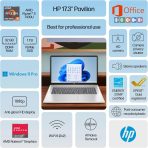 HP 2025 Pavilion Laptop, 17.3" FHD IPS Computer, 6-Core AMD Ryzen 5, 32GB RAM, 1.5TB Storage (1TB SSD + 500GB Ext), Wi-Fi 6, Webcam, Long Battery, HubxcelAccessory, Lifetime Office 2024 Windows 11 Pro - Image 3
