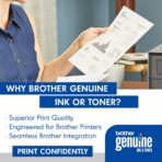 Brother Genuine Standard Yield Toner Cartridge, TN730, Replacement Black Toner, Page Yield Up To 1,200 Pages, Amazon Dash Replenishment Cartridge,1 Pack - Image 2