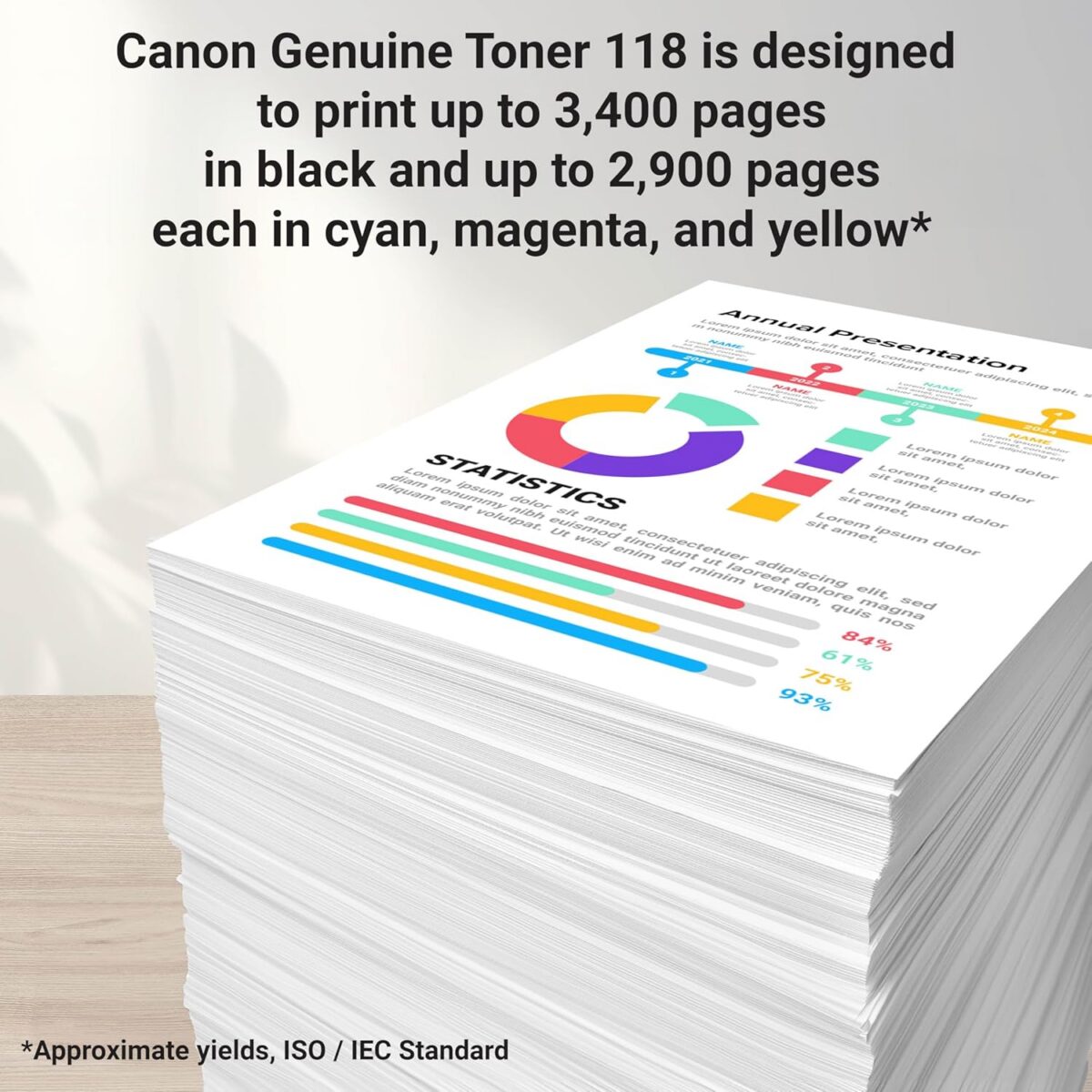Canon Genuine 118 Yellow Toner Cartridge Compatible with MF720 Series, LBP7200Cdn, LBP7660Cdn, MF8300 Series, MF8580Cdw - Image 3