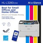 Brother HL-L3280CDW Wireless Compact Digital Color Printer with Laser Quality Output, Duplex, Mobile Printing & Ethernet | Includes 4 Month Refresh Subscription Trial¹, Amazon Dash Replenishment Ready - Image 2