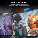 CRUA 27" Curved Monitor, FHD(1920x1080P) VA Panel, 100HZ, 120% sRGB Professional Computer Monitor, Narrow Bezels on Three Sides, Blue Light Filter, Office and Dormitory(HDMI, VGA)-Black - Image 6