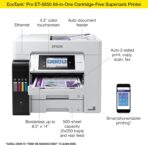 Epson EcoTank Pro ET-5850 Wireless Color All-in-One Supertank Printer with Scanner, Copier, Fax and Ethernet, White - Image 5