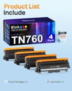 E-Z Ink Compatible TN760 Toner Cartridges Replacement for Brother TN-760 TN730 TN-730 to Use with HL-L2350DW HL-L2395DW HL-L2390DW HL-L2370DW MFC-L2750DW MFC-L2710DW DCP-L2550DW (Black, 4 Pack) - Image 5