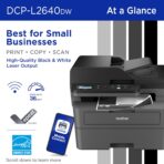Brother DCP-L2640DW Wireless Compact Monochrome Multi-Function Laser Printer with Copy and Scan, Duplex, Mobile, Black & White | Includes Refresh Subscription Trial(1), Works with Alexa - Image 2