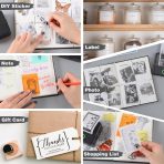 Print Pods Mini Printer, Thermal Inkless Sticker Maker with 10 Rolls Printing Paper, Pocket Printpod for phone, Impresora Portátil for Notes, Flashcards, Journal, DIY, Compatible with iOS & Android - Image 6