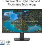 ASUS 27 Inch Monitor - 1080P, IPS, Full HD, Frameless, 100Hz, 1ms, Adaptive-Sync, for Working and Gaming, Low Blue Light, Flicker Free, HDMI, VESA Mountable, Tilt - VA27EHF,Black - Image 4